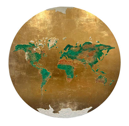 Gilded Planet - a Sculpture & Installation Artowrk by Natalia Kapchuk